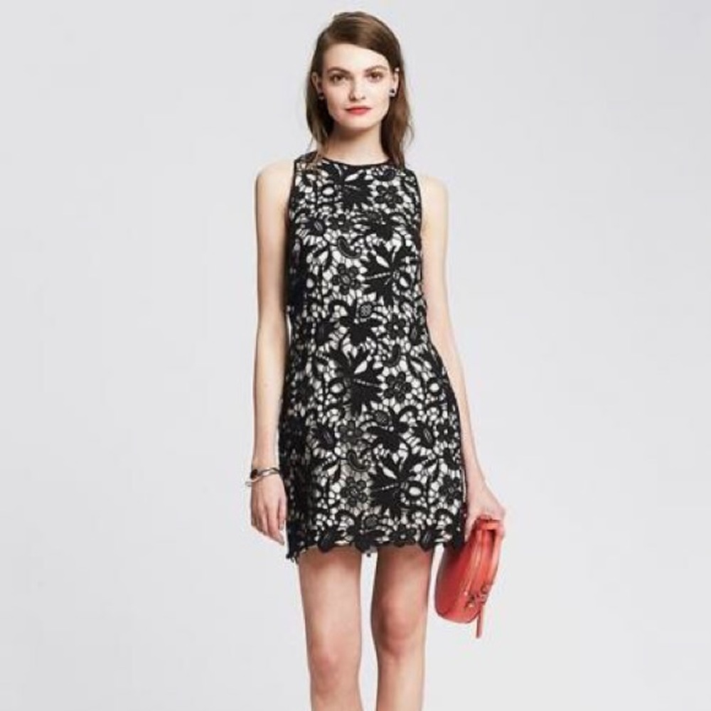Banana Republic Lace Sheath Dress-0